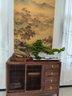 RWTW創(chuàng)意仿真迎客松盆景擺件 禪意客廳中式玄關(guān)酒店景觀造景軟裝 青松迎客特大號(hào)(美松款) 曬單實(shí)拍圖
