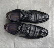 红蜻蜓皮鞋男商务正装男鞋系带舒适单鞋德比鞋婚鞋 WBA8140黑色40 实拍图