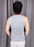 貓人（MiiOW）男士無(wú)痕背心修身打底運(yùn)動(dòng)夏季冰絲春夏工字背心男 單件—淺灰色 XXXL推薦體重160-180斤 曬單實(shí)拍圖