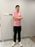 沙馳沙馳男裝男士短袖t恤半袖休閑圓領(lǐng)輕薄透氣百搭純色簡(jiǎn)約t恤衫男 粉紅 M (48) 170 曬單實(shí)拍圖