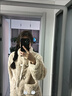 妙奕嘉小香風(fēng)外套女秋冬季2024年新款女裝小個(gè)子休閑風(fēng)女士毛毛外套短款 皮口設計毛茸茸外套【杏色】 XL 【建議100-115斤】 曬單實(shí)拍圖