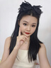 向晚 黑色網(wǎng)紗大蝴蝶結頭箍高顱頂高級感發(fā)箍 多層蝴蝶結發(fā)箍 曬單實(shí)拍圖