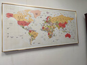 世界地圖掛畫客廳裝飾畫沙發(fā)背景墻壁畫辦公室會議室書房臥室掛畫 組合A【中國中文版+世界英文版】 左40*60+右120*60輕奢金框 曬單實拍圖