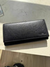 ANYSMIC輕奢侈品牌包包男包頭層牛皮錢(qián)包男士長(cháng)款錢(qián)夾大容量?jì)壤溒眾A 黑色 長(cháng)19cm 曬單實(shí)拍圖