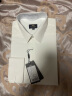 墨诺佰法式衬衫男商务休闲纯色修身免烫新郎男士袖扣衬衫长袖白衬衣 白色 40码（130-145斤） 实拍图