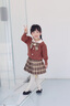G.DUCKKIDS女童春秋款小香風(fēng)短裙套裝中小童洋氣學(xué)院風(fēng)時(shí)尚兩件套女寶寶春裝 深咖色兩件套 110 (建議100-108cm 3-4周歲左 曬單實(shí)拍圖