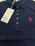 U.S. POLO ASSN.US保羅T恤女夏季新款時尚減齡翻領(lǐng)短袖女運動休閑POLO衫 藏青009 S 160/84A 曬單實拍圖