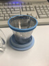 膳魔師（THERMOS）花系列運(yùn)動(dòng)水杯保溫杯花茶杯玻璃杯冷水花茶杯隨手杯 藍(lán)色波波花茶杯 曬單實(shí)拍圖
