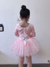 南瓜精靈兒童舞蹈服女童長(zhǎng)袖形體連體跳舞衣幼兒中國(guó)舞芭蕾舞裙演出練功服 淺粉色【長(zhǎng)袖】 120 (建議110-120cm 33-38斤) 曬單實(shí)拍圖