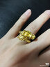 周生生祥龍黃金戒指 生生有囍足金結婚對戒開(kāi)口戒婚嫁三金 94542R計價(jià) 13.59克(含工費400元) 曬單實(shí)拍圖