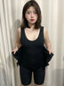 葡萄甜連體收腹提臀塑身衣托胸排扣式產(chǎn)后塑形美體束身衣【科技黑】XL 曬單實(shí)拍圖