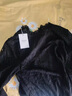 芷依麗 蕾絲打底衫女春秋新款洋氣百搭長(cháng)袖加絨加厚網(wǎng)紗小衫內搭上衣 黑色（加絨） L 96-105 曬單實(shí)拍圖