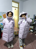 波司登（BOSIDENG）【反季】冬季羽絨服兒童長(cháng)款連帽加厚新國標90絨商場(chǎng)同款時(shí)尚外套 奶蘇紫6333 160 /80 曬單實(shí)拍圖