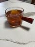 SUCCOHOMEWARE耐熱玻璃小奶盅濃縮拿鐵咖啡小量杯迷你帶刻度牛奶壺奶罐醬料汁杯 有刻度木柄奶盅-大號（150ml） 曬單實(shí)拍圖