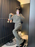 AEMAPE小香風(fēng)套裝休閑褲女2024年秋冬季新款小個子氣質(zhì)名媛褲子無貨 圖片色套裝 M [建議95-105斤] 曬單實拍圖