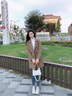 歐迪惠毛呢大衣女加厚2025年春秋季小個(gè)子毛呢外套女裝寬松韓版呢子大衣 咖啡色 S 曬單實(shí)拍圖