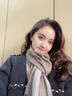 恒源祥圍巾女秋冬季羊絨純色雙面加厚保暖女士圍脖披肩兩用生日禮物禮盒 曬單實(shí)拍圖