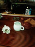 陶立方 汝窯茶海茶漏套裝陶瓷開(kāi)片公道杯過(guò)濾組分茶器家用茶具配件 如意公道杯+葫蘆楓葉過(guò)濾組 曬單實(shí)拍圖