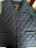 冬季羊毛馬甲男中老年人皮毛一體爸爸背心保暖馬夾加絨加厚棉坎肩 無(wú)襯黑色棉格（羊毛內膽可拆卸） 2XL（推薦125斤-145斤） 曬單實(shí)拍圖