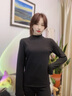 莫代爾高品質(zhì)德絨保暖內(nèi)衣女套裝羊絨蠶絲冬新款加絨半高領(lǐng)秋衣褲打底衫 卡其【套裝】 XL 【參考體重115-130斤】 曬單實拍圖