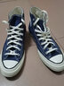 匡威（Converse）TAYLOR 70s 款男女情侶復古高幫休閑鞋蔚藍色 A04589C 42 曬單實(shí)拍圖