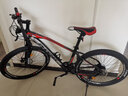 鳳凰（Phoenix） 山地自行車(chē)禧瑪諾變速鋁合金男女單車(chē)公路車(chē)學(xué)生成人越野賽車(chē) 黑紅色鋁合金車(chē)架 26寸身高（160-180左右） 27速禧瑪諾/線(xiàn)剎 曬單實(shí)拍圖