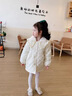 迪士尼寶寶女寶寶保暖秋冬棉襖外套冬天2024加厚衣服冬裝洋氣韓版寶寶新款 M134白色 80 曬單實(shí)拍圖
