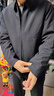 皮爾卡丹高檔商務(wù)棉服男士棉衣冬季中老年干部爸爸裝翻領(lǐng)外套加厚保暖棉襖 6801藏青色（拉鏈款） L /175 曬單實(shí)拍圖