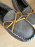 梵紀（VOCHAIN）澳洲羊毛豆豆鞋女皮毛一體冬季新款加厚保暖大碼平底毛毛雪地靴男 灰色 37 曬單實(shí)拍圖