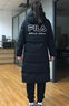 FILA 斐樂(lè)官方女士長(zhǎng)款羽絨服冬季新品休閑舒適保暖上衣連帽外套 正黑色-BK XS 155/76A 曬單實(shí)拍圖