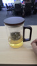 啟潤(rùn)大容量1000ML辦公室泡茶杯綠茶杯個(gè)人男士過(guò)濾玻璃水杯木把分離杯 1000ml透明（蓋子+內(nèi)膽）1只 曬單實(shí)拍圖