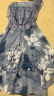 啄木鸟雪纺连衣裙女2024年新款夏装遮肚子显瘦碎花法式35一45长裙 图片色 XL 115-125斤 晒单实拍图