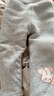 歐孕（OUYUN）女童打底褲加厚秋冬裝新款兒童洋氣褲子寶寶嬰兒休閑外穿長褲 冰淇淋兔 90cm 曬單實拍圖