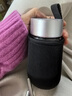 ZSR德國(guó)品質(zhì)透明小直徑玻璃茶杯秀氣迷你雙層旅行裝包外帶便攜 鋼本色一體蓋雙層有茶網(wǎng)100ml 曬單實(shí)拍圖