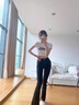 矜持范 黑色微喇牛仔褲女高腰彈力春秋新款開(kāi)叉修身顯瘦百搭喇叭長(zhǎng)褲 918款黑色【九褲】 M 建議【98斤-109斤】 曬單實(shí)拍圖