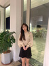 潮牌Avmko毛衣新款亮片刺繡鏤空套頭毛衣女寬松慵懶風(fēng)燈籠袖馬海毛針織衫氣質(zhì)打底衫 杏色 毛衫 M 曬單實(shí)拍圖