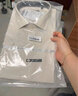 九牧王男裝正裝短袖襯衫S24春夏季DP免燙易打理格子襯衫男 曬單實(shí)拍圖