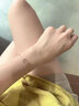 Grace Girl18K彩金手鏈女愛(ài)心手飾玫瑰金手飾高級(jí)送女友七夕情人節(jié)禮物 18K金手鏈+證書(shū)+輕奢禮盒 曬單實(shí)拍圖