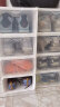 美丽雅加大AJ鞋盒 透明加厚鞋柜可重叠 家用简易鞋架防尘收纳盒4只 实拍图