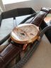 柏曼（BORMAN） 手表男多功能機械表全自動(dòng)防水國表時(shí)尚商務(wù)男表14008 玫瑰金色白面棕皮 曬單實(shí)拍圖