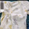 全棉时代新生婴儿睡衣春装男女满月宝宝和尚服连体衣服婴幼儿和袍 小苍兰黄+熊熊蜂蜜罐（长款） 66cm（适合3-6个月） 实拍图