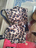 京芽新款套裝嬰兒棉聚攏無(wú)鋼圈文胸后扣美背豹紋性感薄杯內衣套裝女 豹紋套裝上衣+內褲 38/85/XL(110-140斤) 曬單實(shí)拍圖