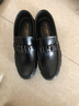 柯盾（KEDUN）春季豆豆鞋男真皮樂(lè )福鞋潮流英倫風(fēng)懶人鞋透氣休閑皮鞋潮男駕車(chē)鞋 黑色 39 曬單實(shí)拍圖