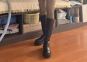 百麗（Belle）美拉德彈力高靴女商場(chǎng)同款增高厚底長(zhǎng)靴D3E1DDG4 黑色-單里 34 (220mm) 曬單實(shí)拍圖