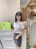 晨芙職業(yè)裝半身裙女一步裙包臀短裙開(kāi)叉西裙時(shí)尚商務(wù)工作裙子上班正裝 670灰色半裙 XL 建議110-120斤 曬單實(shí)拍圖