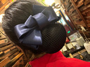Royal sasa皇家莎莎職業(yè)護士頭花網(wǎng)兜空姐盤(pán)發(fā)夾酒店發(fā)網(wǎng)韓國版蝴蝶結發(fā)飾品 藍色BE 曬單實(shí)拍圖