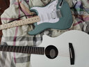 FENDER電吉他sonic芬達芬德Squier音速st/tele初學者學生入門吉它樂器 SONIC音速 單單雙 藍綠色ST 曬單實拍圖