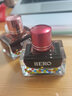 英雄（HERO）鋼筆墨水71系列12色彩色瓶裝 紅色 曬單實(shí)拍圖