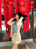 莜仙格鏤空蝴蝶結毛衣開(kāi)衫女2025年春夏薄款寬松慵懶風(fēng)V領(lǐng)針織外套上衣 米白色 M 建議 95-110斤 曬單實(shí)拍圖