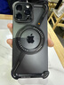 派凡 【旋轉(zhuǎn)磁吸支架殼】適用蘋(píng)果iPhone16promax手機(jī)殼金屬無(wú)邊框異形防摔保護(hù)殼半包鏤空散熱新款 黑色【360°旋轉(zhuǎn)支架/氣囊防摔/裸機(jī)手感】 iPhone 16 Promax 曬單實(shí)拍圖